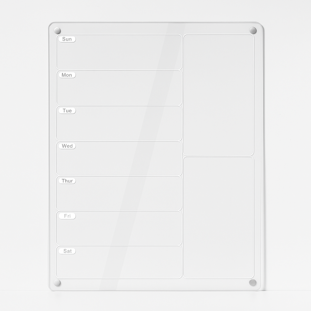 Acrylic Meal Planner
